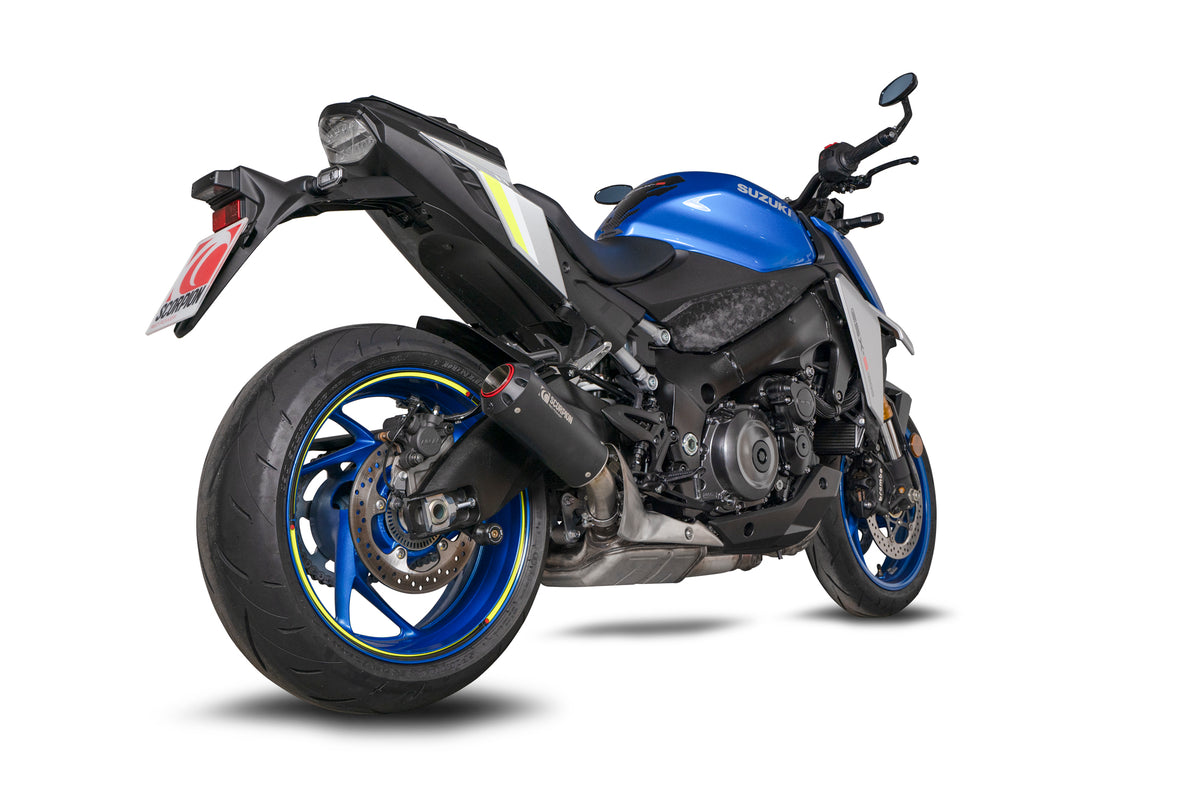 Suzuki GSX-S 1000 (2021–2025) Scorpion Exhaust Red Power Slip-on - Black Ceramic