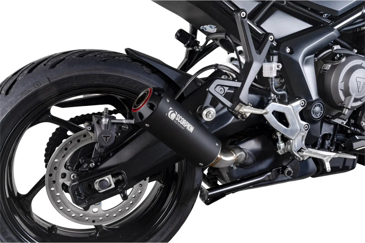 Triumph Tiger Sport 800 (2025-2026) Without Panniers SCORPION Exhaust Red Power Slip-on – Black Ceramic