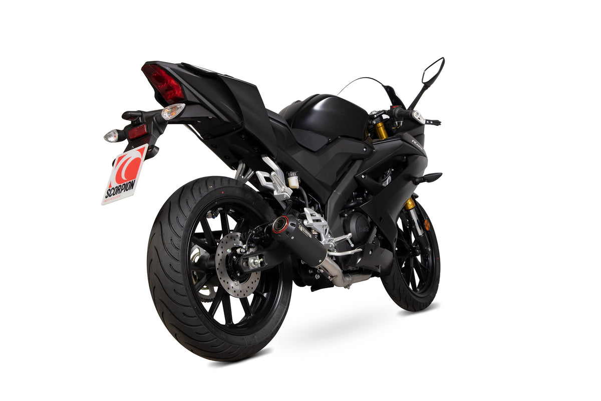 Yamaha YZF R125/R15 (2019–2020) Scorpion Exhaust Red Power Full System - Black Ceramic