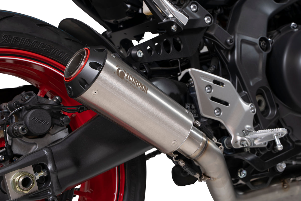 Yamaha MT-09 (2021–2023) Scorpion Exhaust Red Power Full System - Brushed Stainless