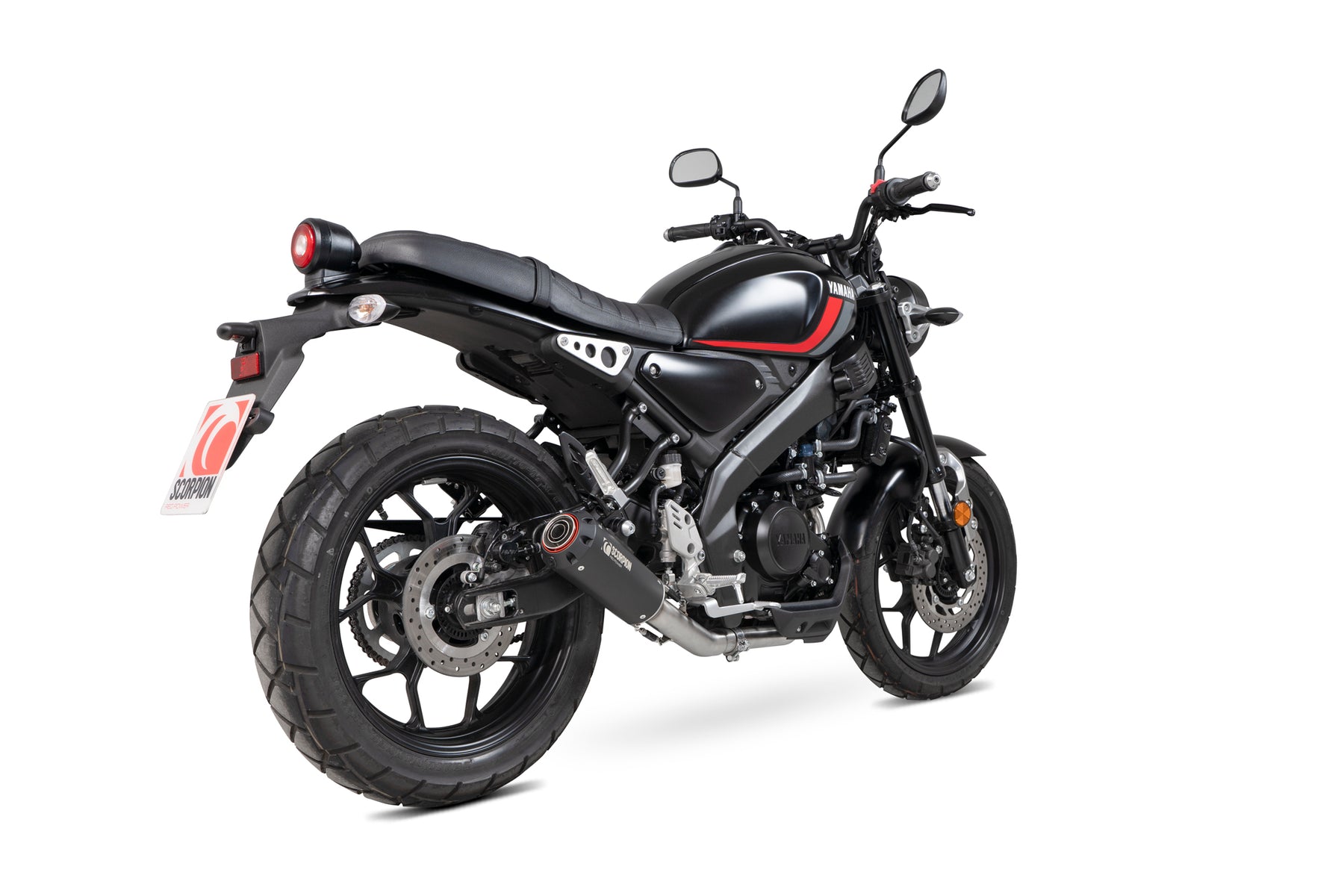 Yamaha XSR 125 (2021–2024) Scorpion Exhaust Red Power Full System - Black Ceramic