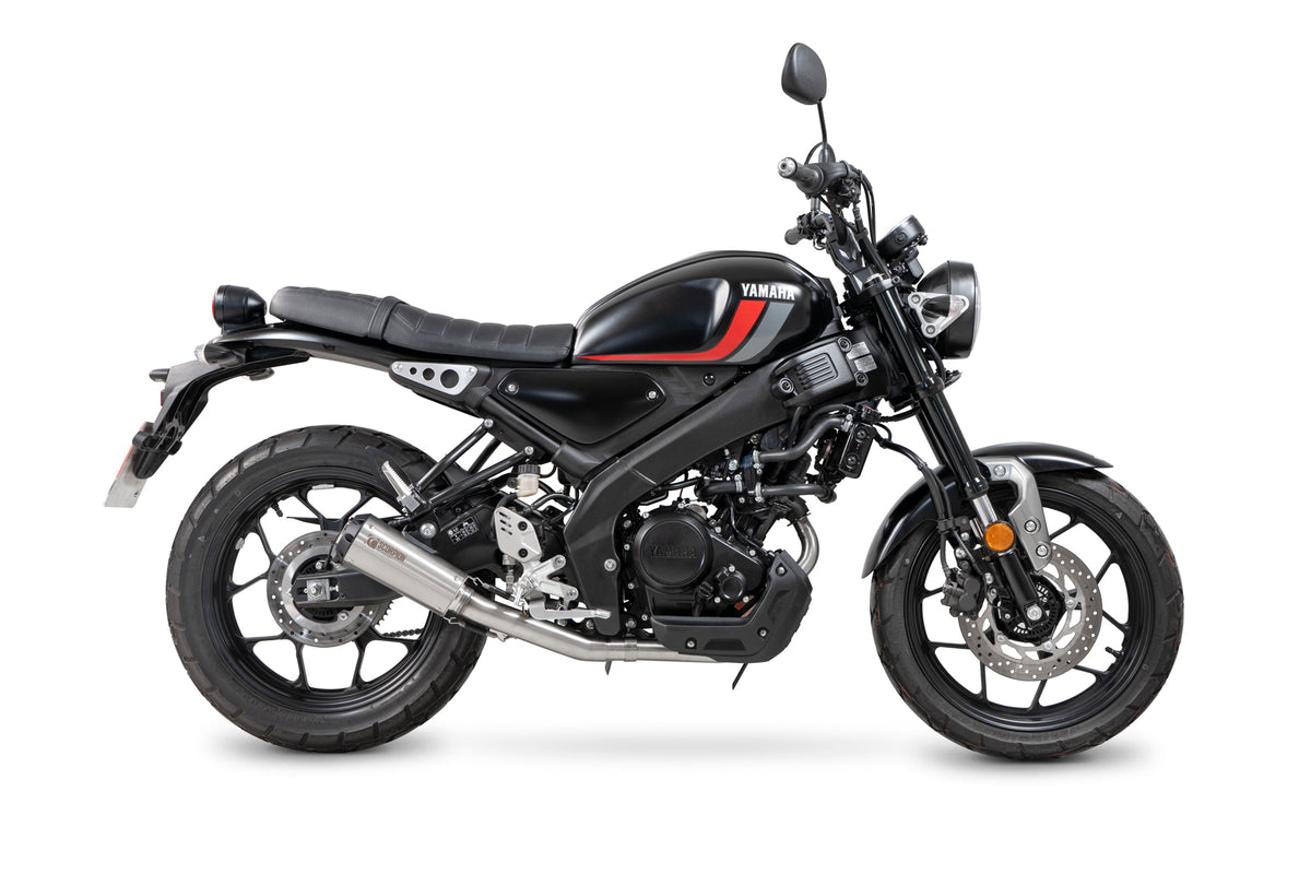 Yamaha XSR 125 (2021–2024) Scorpion Exhaust Red Power Full System - Brushed Stainless