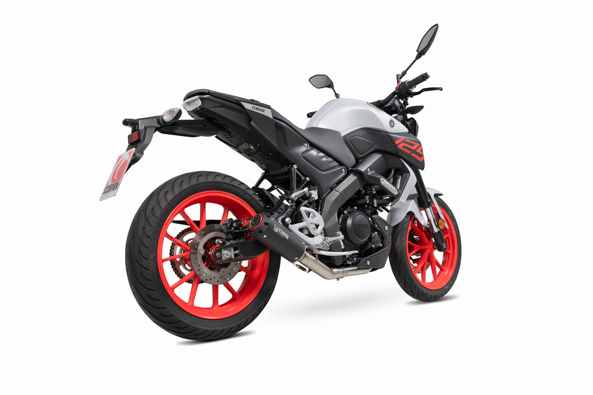 Yamaha MT-125 Euro 5 (2021–2024) Scorpion Exhaust Red Power Full System - Black Ceramic