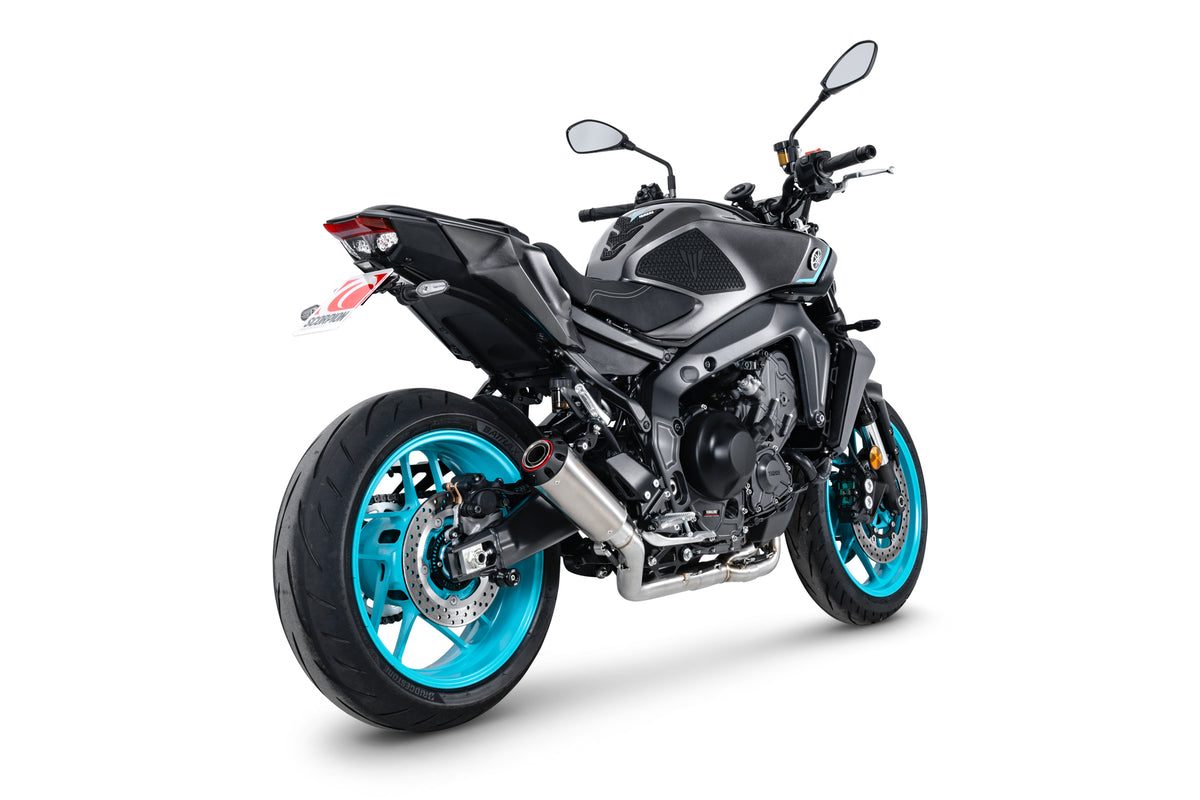 Yamaha MT-09 inc SP (2024–2025) Scorpion Exhaust Red Power Full System - Titanium