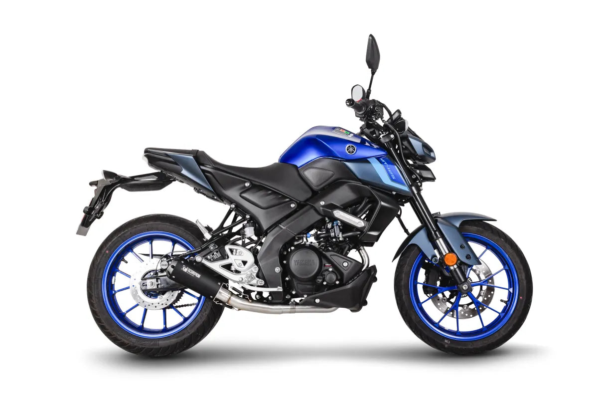 Yamaha MT-125 Euro 5+ (2024-2026) SCORPION Exhaust Red Power Full System – Black Ceramic