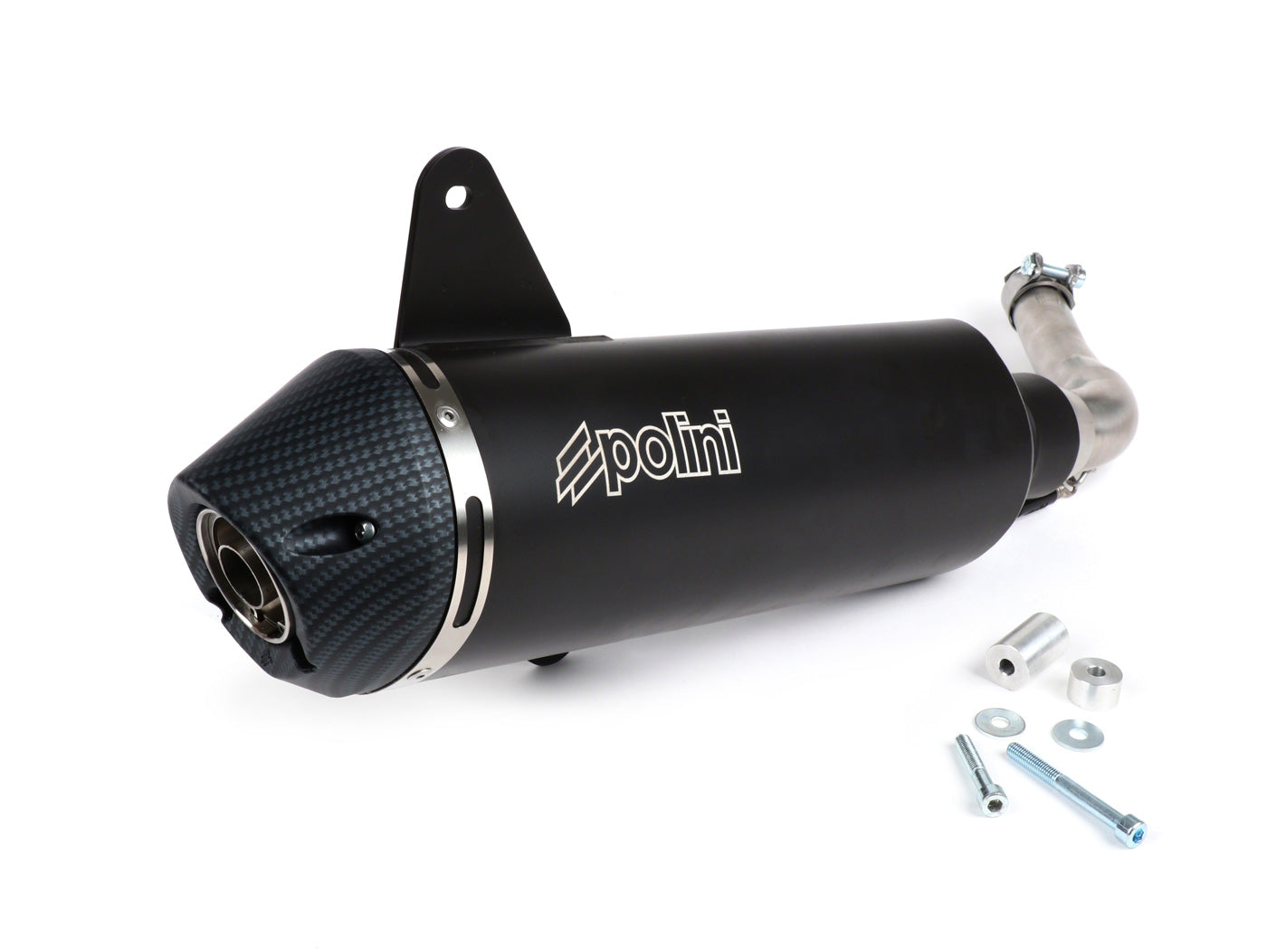 Vespa GTS 300 i.e SUPER (ZAPMA33) POLINI Racing Slip On Exhaust (Euro 4, 2016-) aluminium (black)