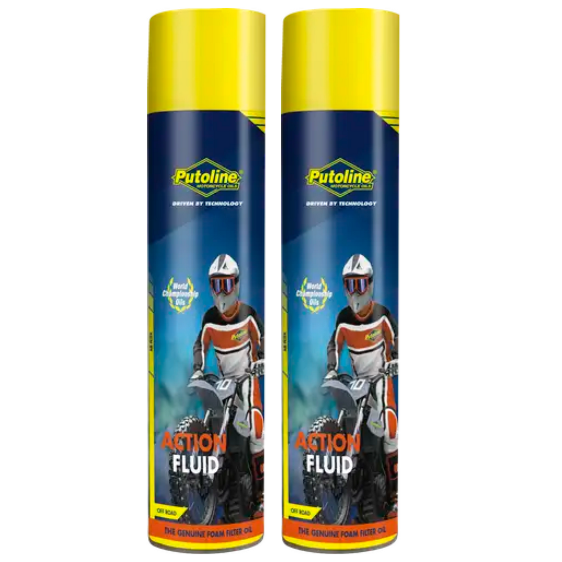 Putoline Action Fluid Foam Air Filter Oil Spray 600ml 2 Pack