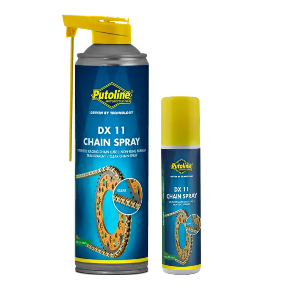 Putoline DX11 High Performance On/Off Road Chain Spray Lube Travel Kit 500ml + 75ml
