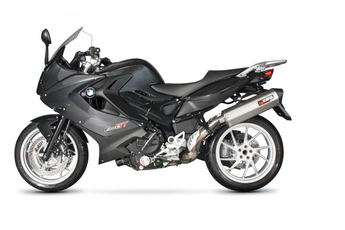 BMW F800 GT-R (2013–2019) Scorpion Exhaust Serket Parallel Slip-on - Brushed Stainless