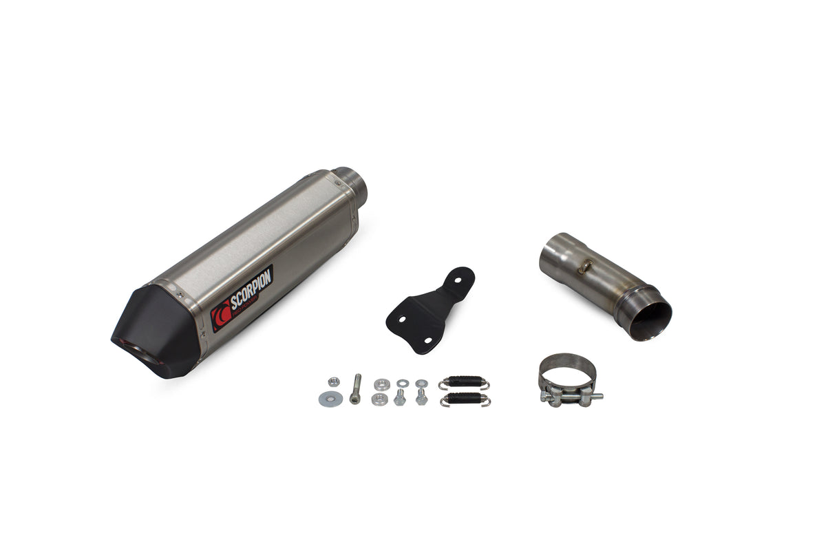 BMW R1200 R/RS (2015–2018) Scorpion Exhaust Serket Parallel Slip-on - Brushed Stainless