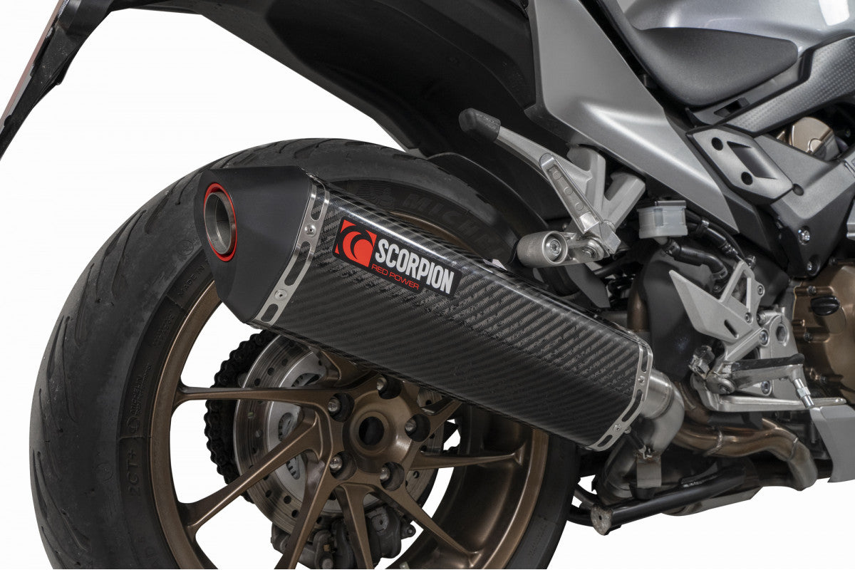 Honda VFR 800F (2014–2020) Scorpion Exhaust Serket Parallel Slip-on - Carbon Fibre