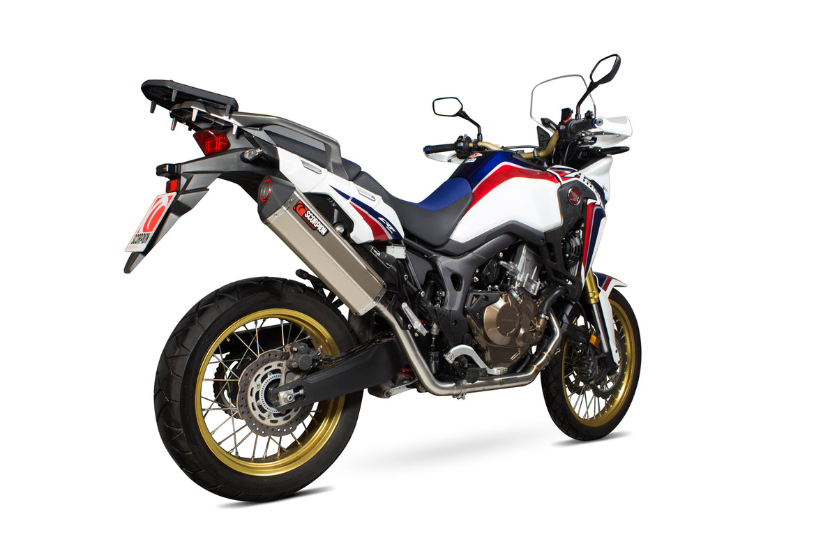 Honda CRF 1000 L Africa Twin (2015–2017) Scorpion Exhaust Serket Parallel Full System - Titanium