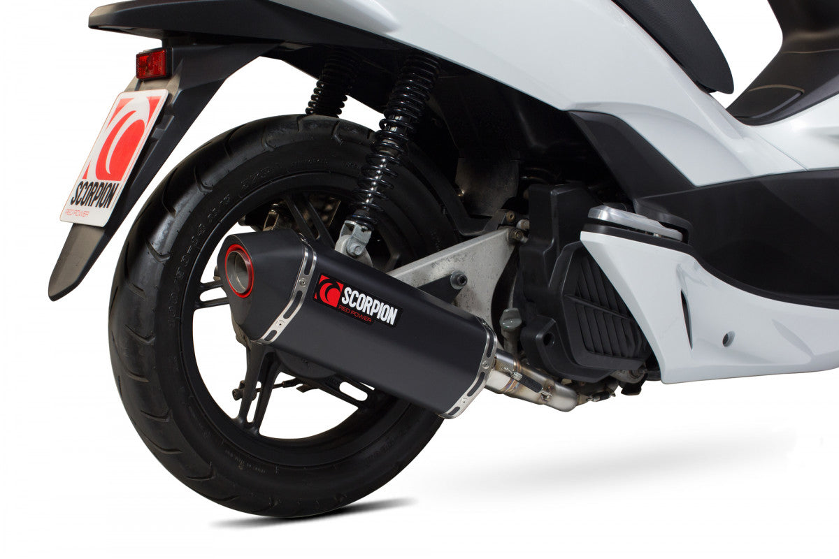 Honda PCX 125 (2014-2016) SCORPION Exhaust Serket Full System – Black Ceramic