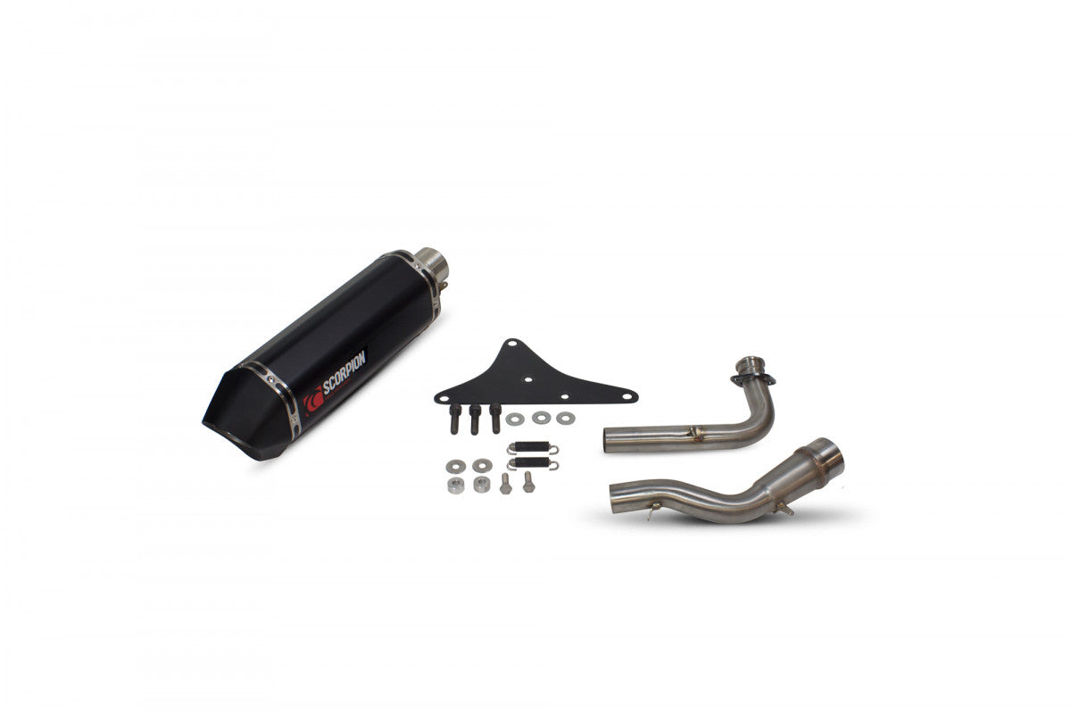 Honda PCX 125 (2014-2016) SCORPION Exhaust Serket Full System – Black Ceramic