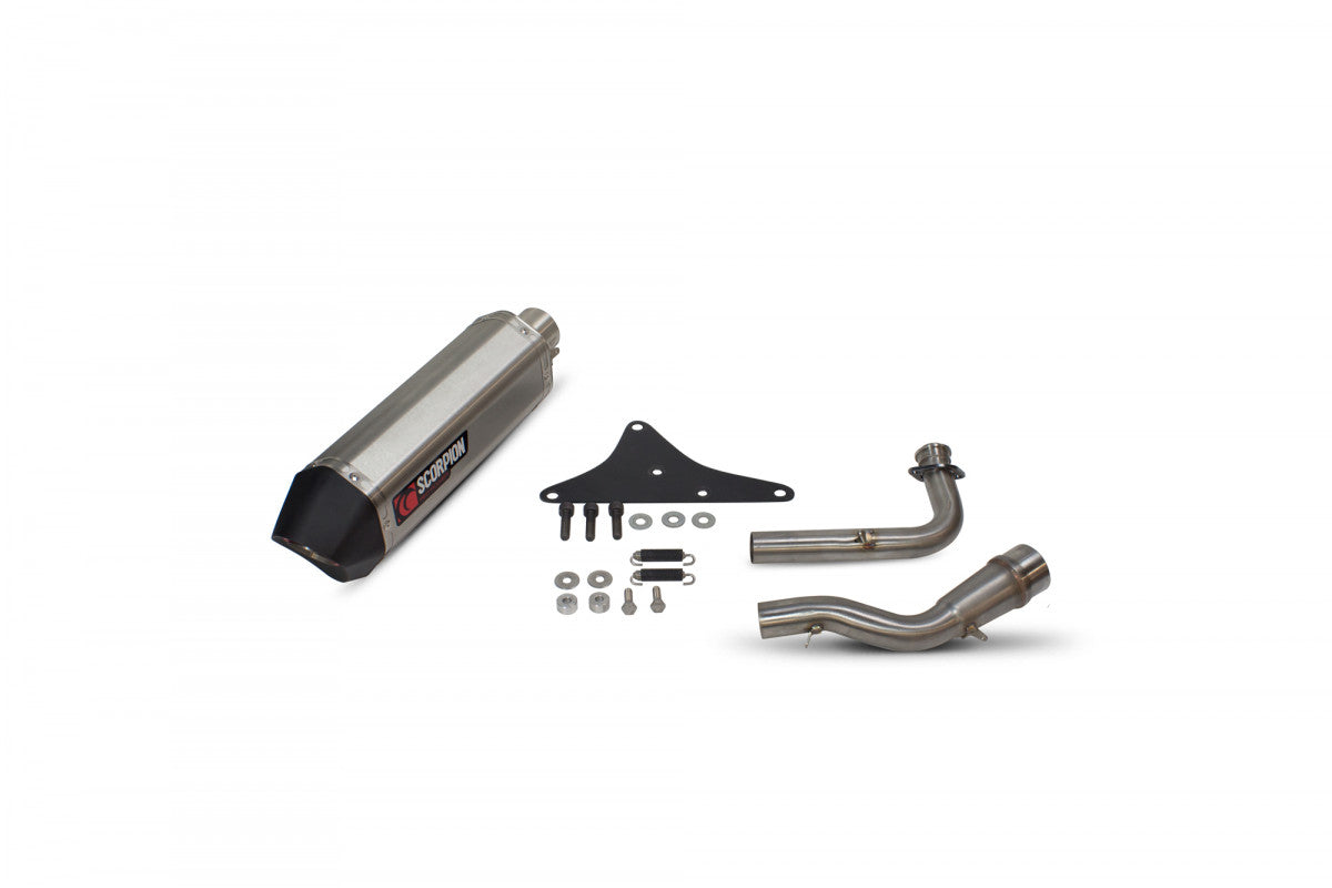 Honda PCX 125 (2014-2016) SCORPION Exhaust Serket Full System – Brushed Stainless Steel