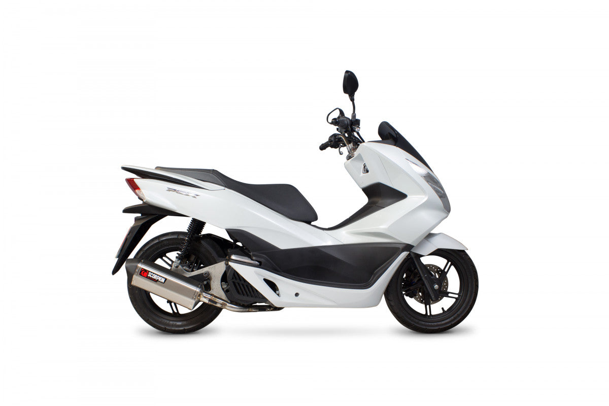 Honda PCX 125 (2014-2016) SCORPION Exhaust Serket Full System – Brushed Stainless Steel