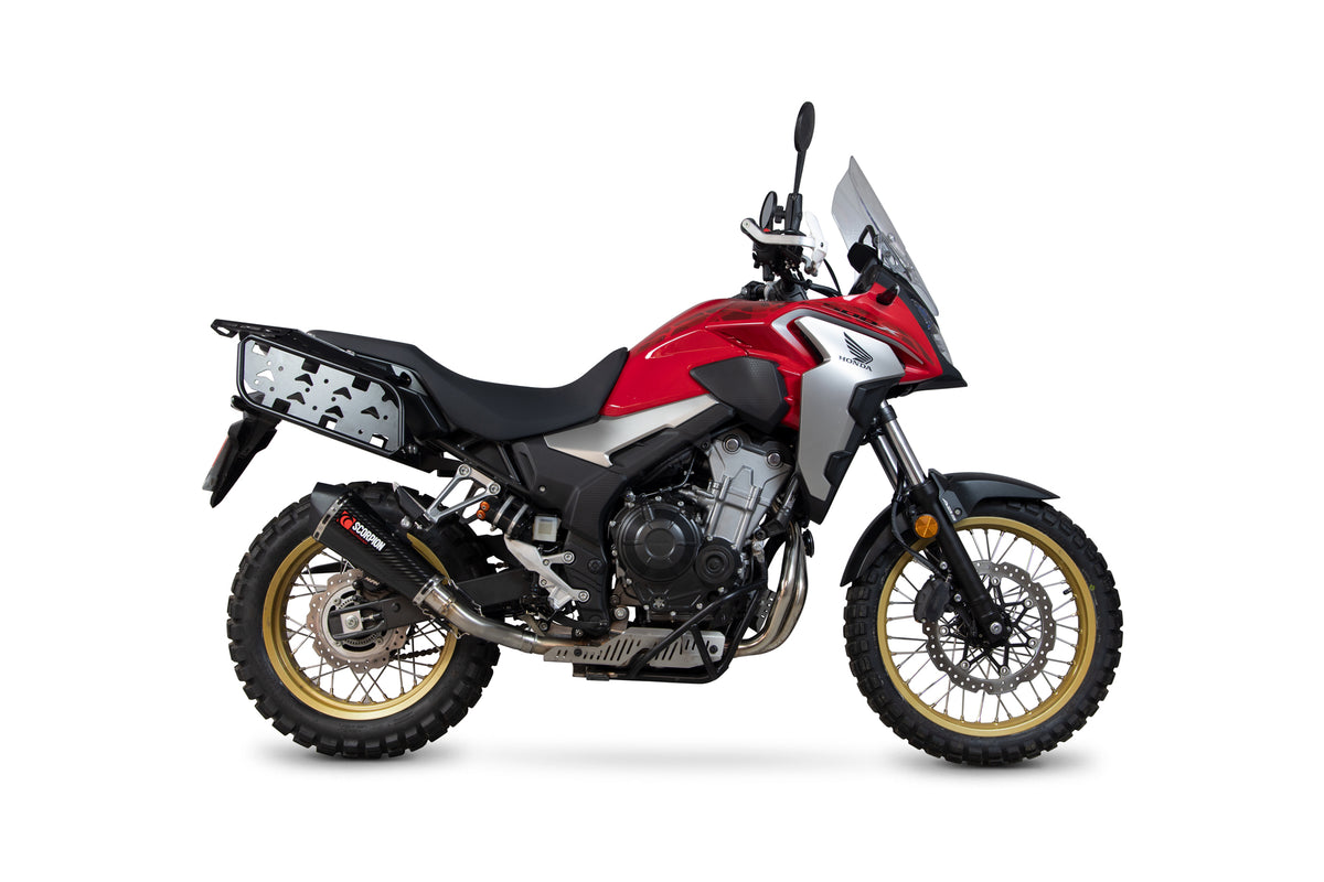 Honda CB 500 X (2019–2025) Scorpion Exhaust Serket Taper Slip-on - Carbon Fibre