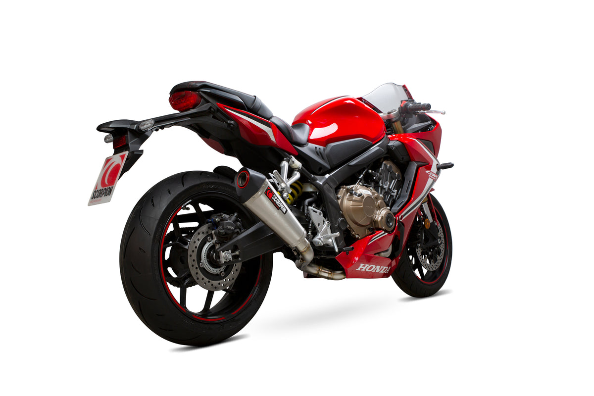 Honda CBR 650 R (2019–2020) Scorpion Exhaust Serket Taper Full System - Brushed Stainless