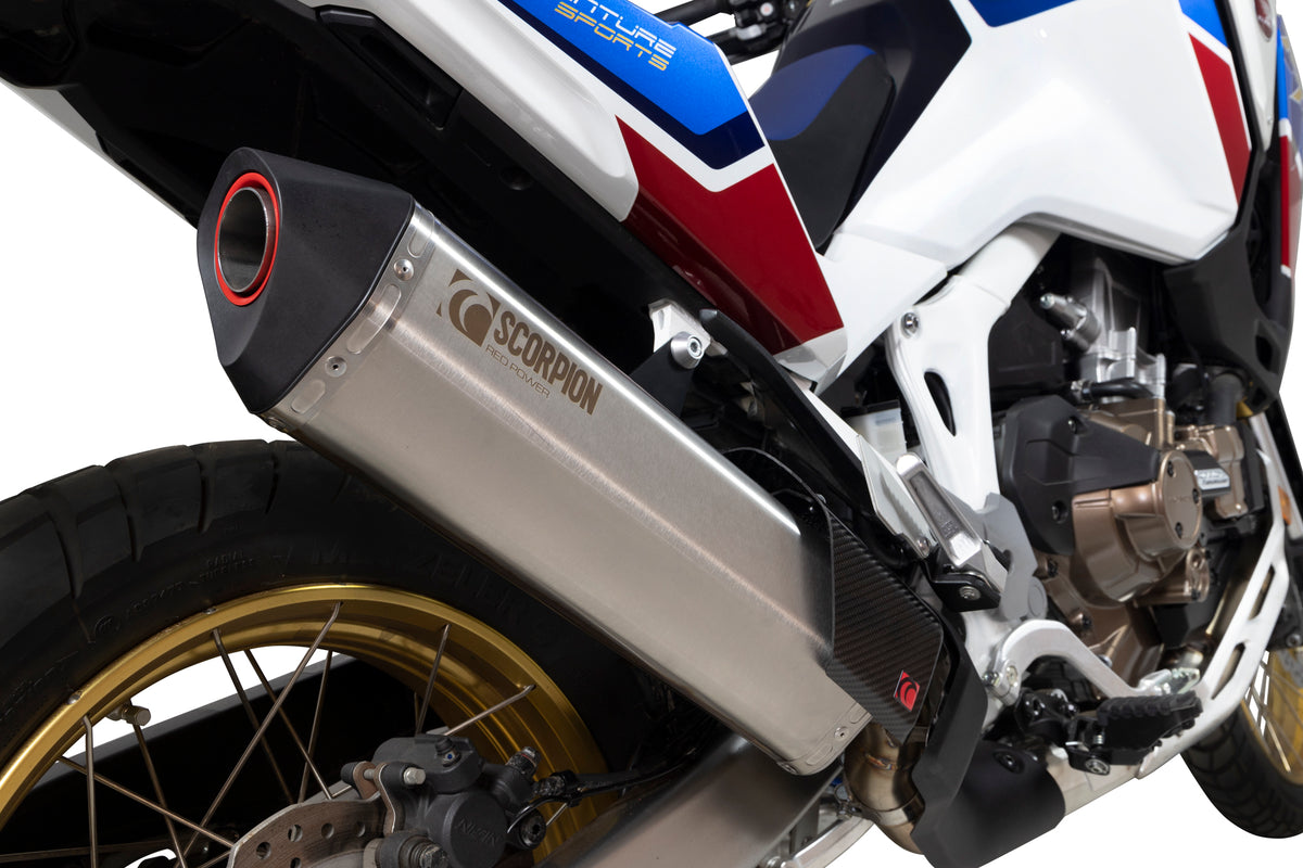 Honda CRF 1100 Africa Twin (2020–2025) Scorpion Exhaust Serket Slip-on - Stainless Steel