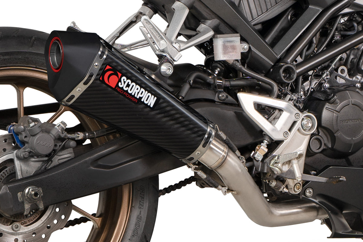 Honda CB 125 R (2021–2024) Scorpion Exhaust Serket Taper Full System - Carbon Fibre