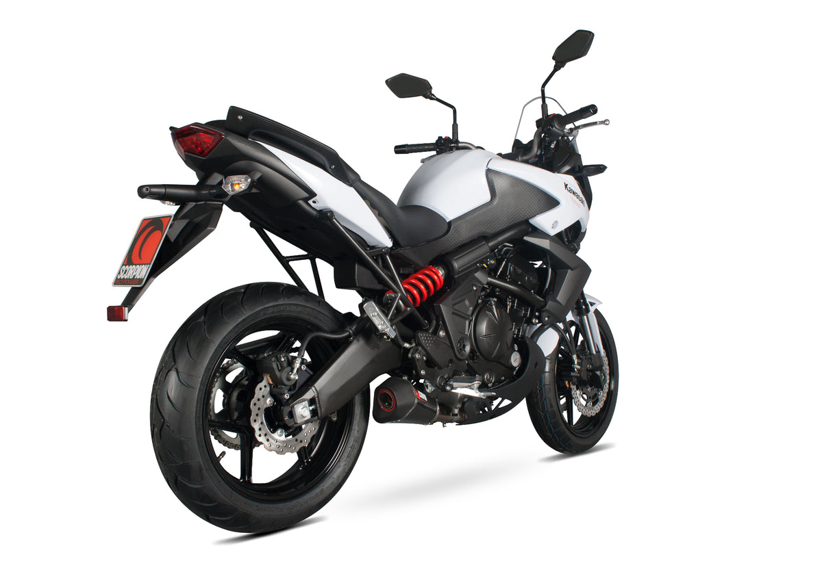 Kawasaki Versys 650 (2007–2014) Scorpion Exhaust Serket Taper Slip-on - Carbon Fibre