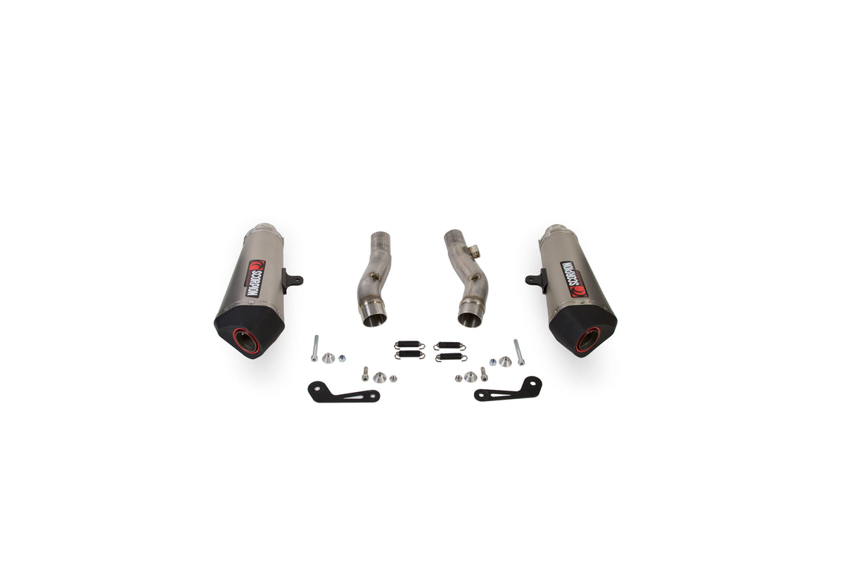 Kawasaki Z 1000 SX (2014–2016) Scorpion Exhaust Serket Taper Slip-on Pair - Titanium
