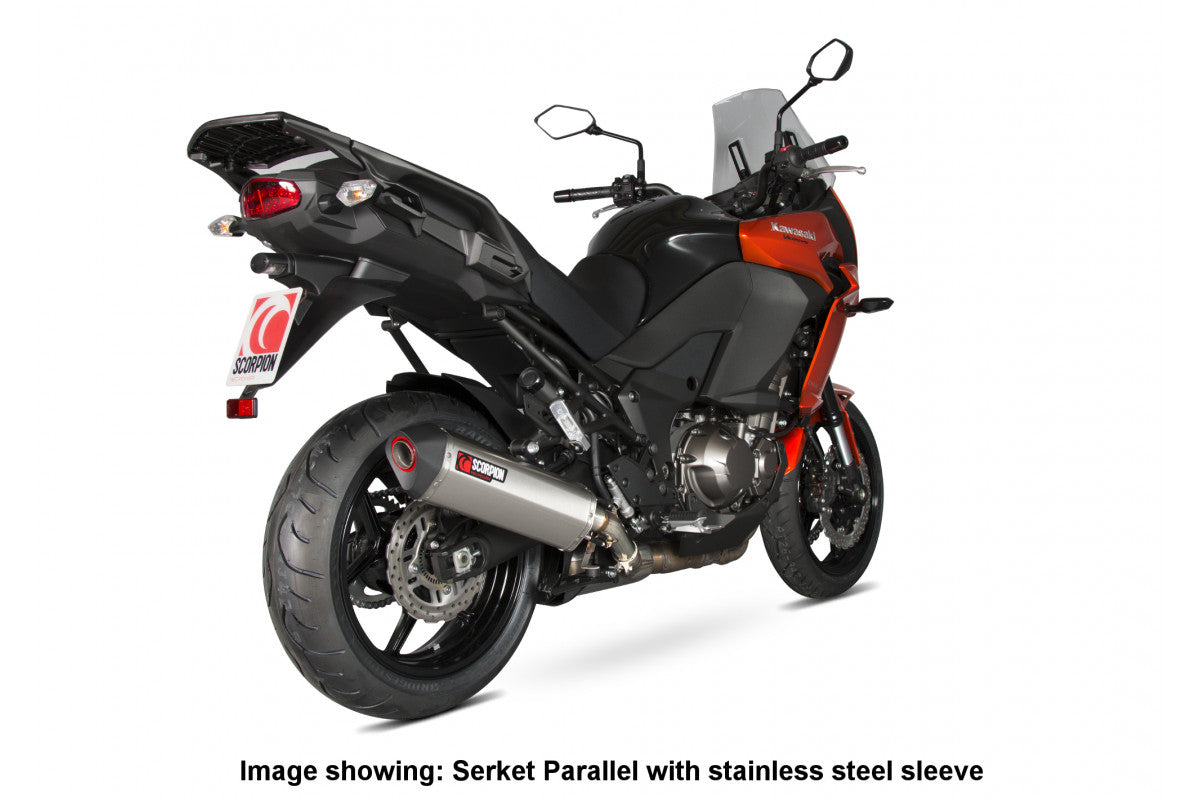 Kawasaki Versys 1000 (2015–2018) Scorpion Exhaust Serket Parallel Slip-on - Carbon Fibre