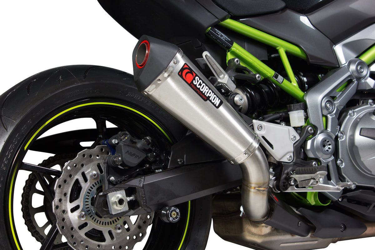 Kawasaki Z 900 (2017–2019) Scorpion Exhaust Serket Taper Slip-on - Brushed Stainless