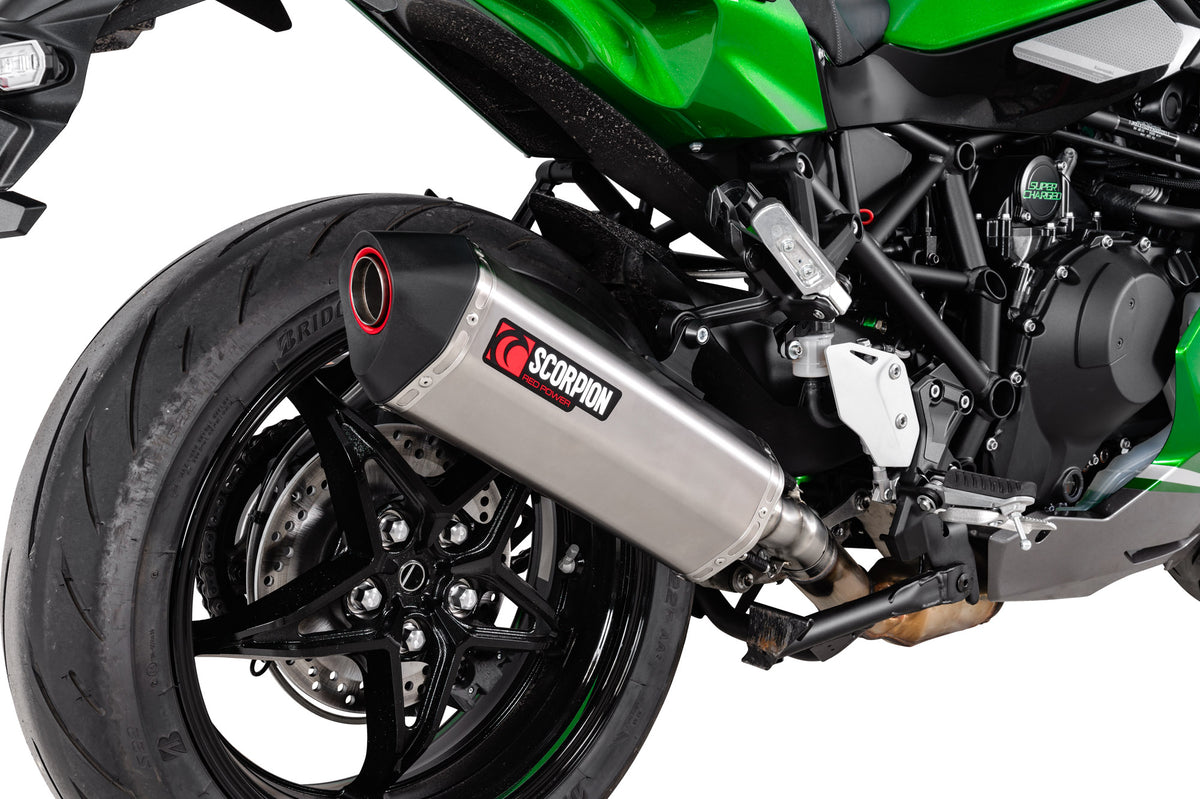 Kawasaki Ninja H2 SX (2022–2025) Scorpion Exhaust Serket Parallel Slip-on - Titanium