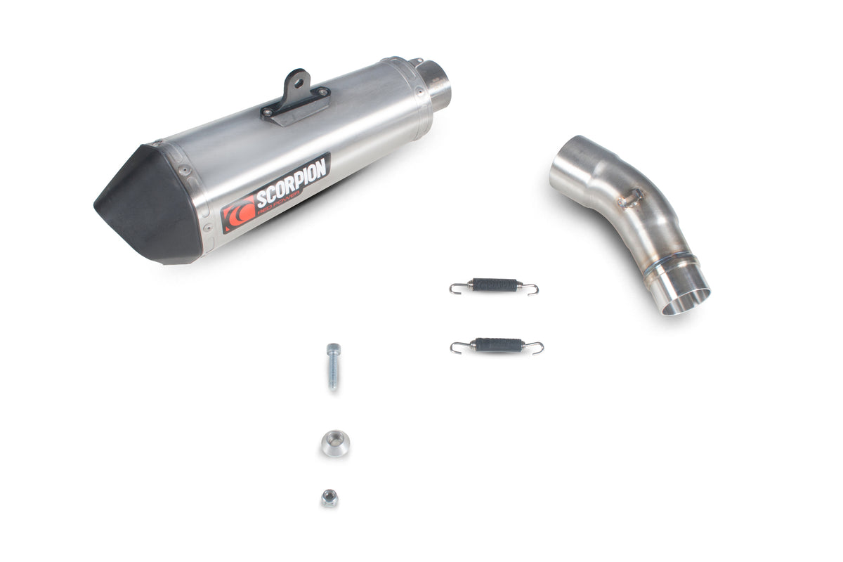 Kawasaki Ninja ZX-10R (2008–2010) Scorpion Exhaust Serket Taper Slip-on - Brushed Stainless