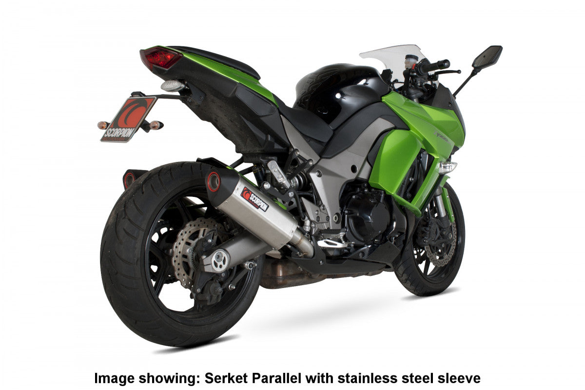 Kawasaki Z 1000 SX (2010–2013) Scorpion Exhaust Serket Parallel Slip-on Pair - Carbon Fibre