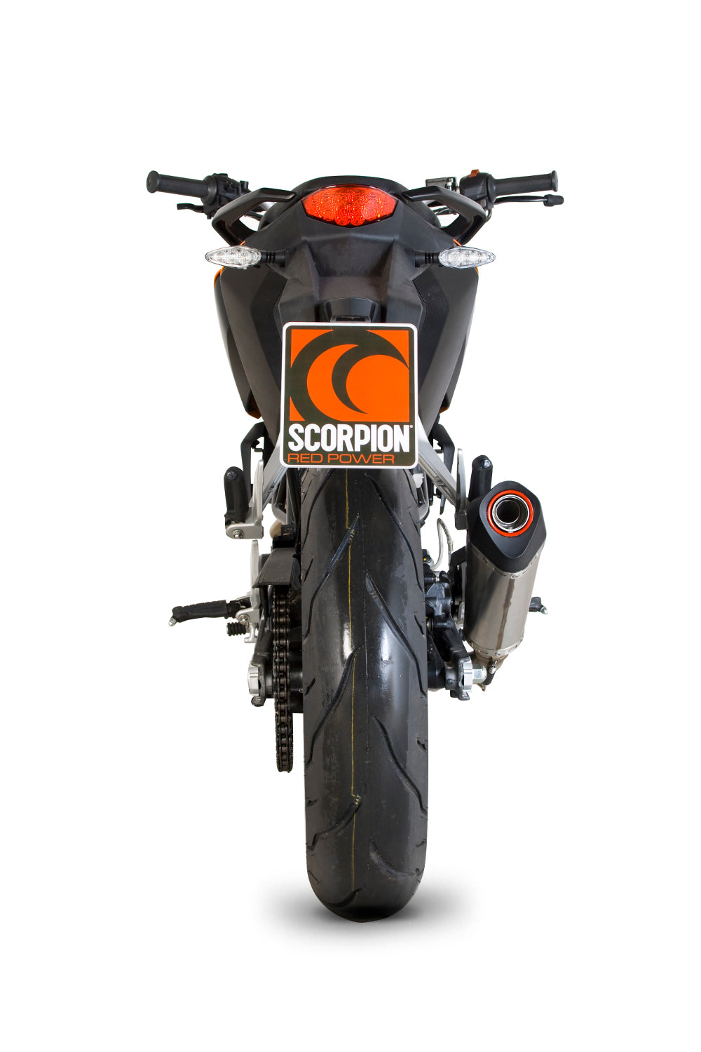KTM Duke 125 (2017–2020) Scorpion Exhaust Serket Taper Slip-on - Brushed Stainless