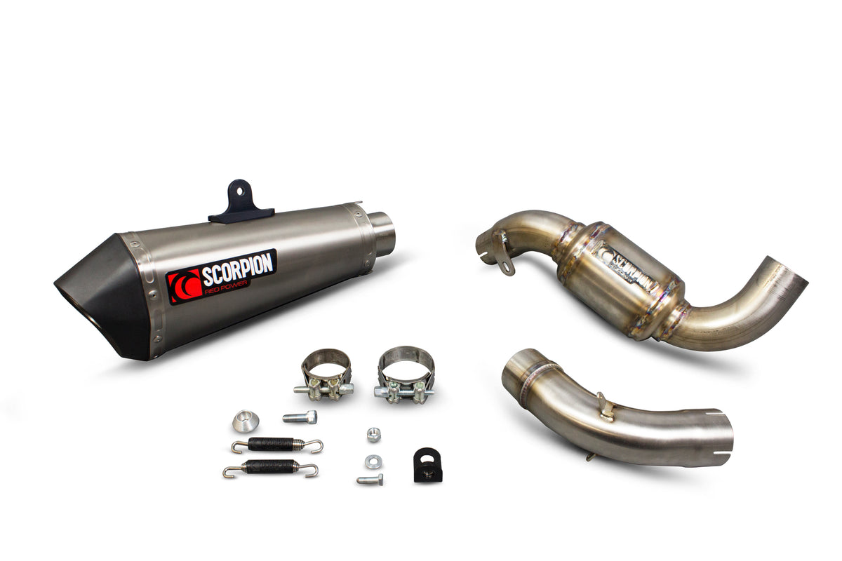 KTM Duke 390 (2013–2016) Scorpion Exhaust Serket Taper 3/4 System - Titanium