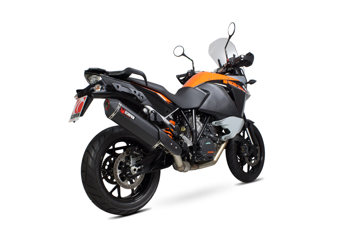 KTM Adventure 1050 (2015–2016) Scorpion Exhaust Serket Parallel Slip-on - Black Ceramic