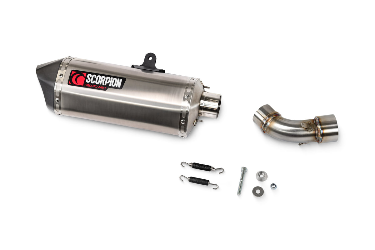 KTM Duke 990 (2024–2025) Scorpion Exhaust Serket Parallel Slip-on - Titanium