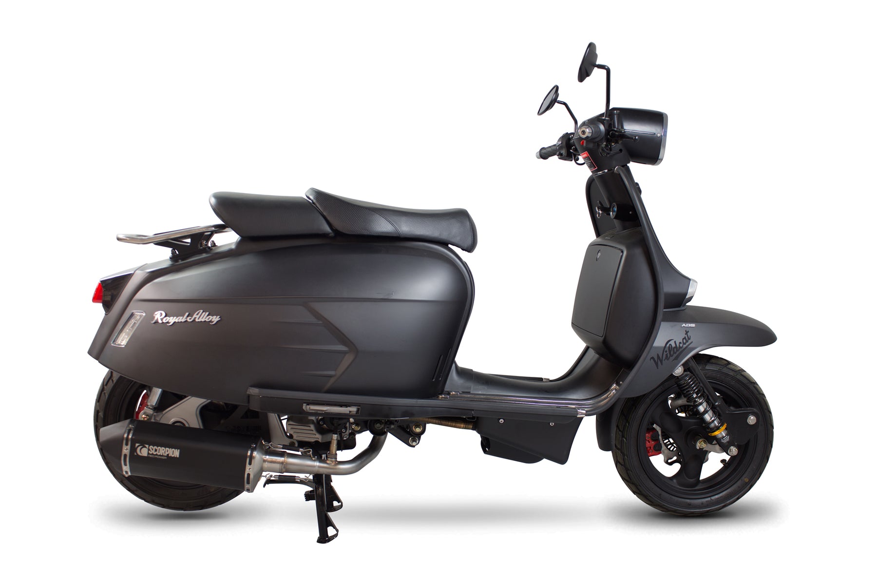 Royal Alloy GP 200 LC (2017-2018) SCORPION Performance Exhaust - Black Ceramic
