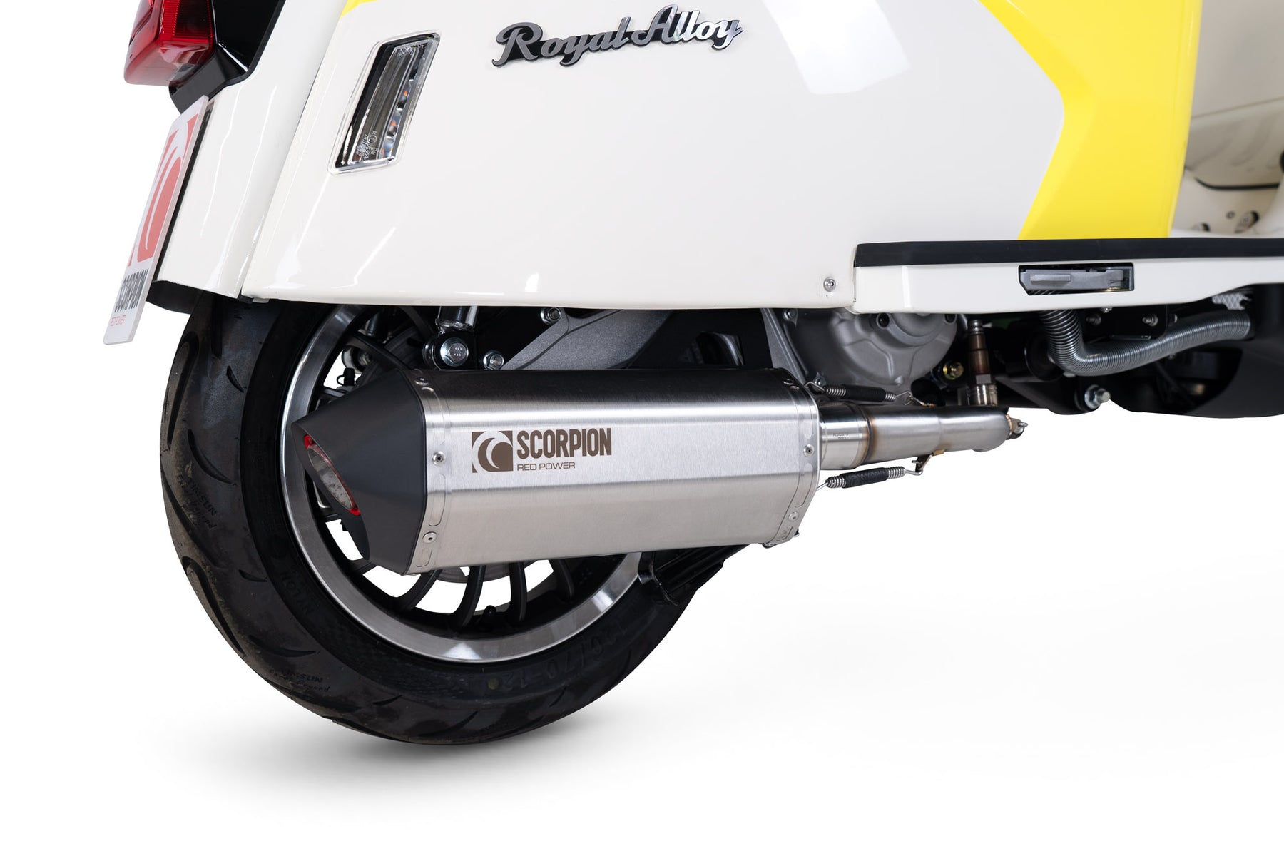 Royal Alloy GT 125 LC (2022-2024) SCORPION Performance Exhaust - Brushed Stainless
