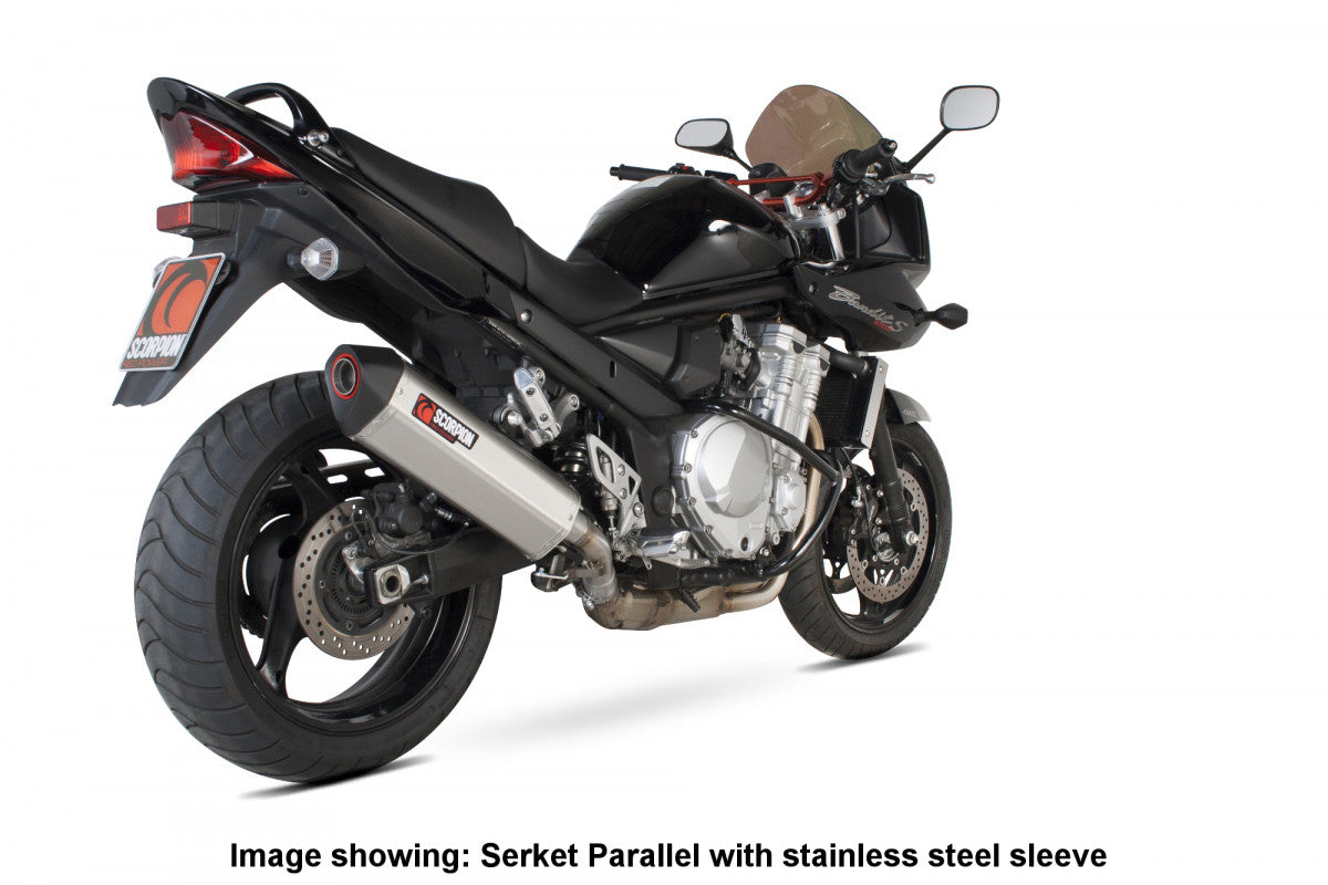 Suzuki GSF 1250 Bandit (2007–2015) Scorpion Exhaust Serket Parallel Slip-on - Carbon Fibre