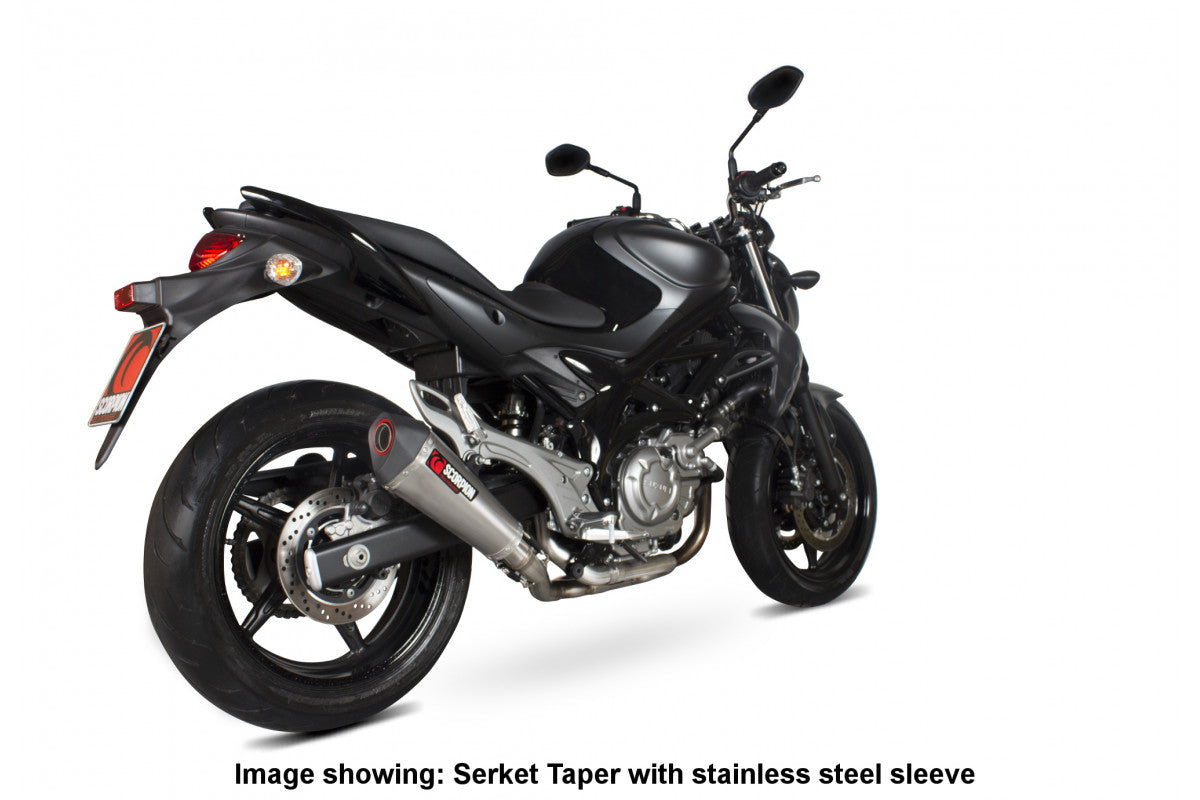 Suzuki Gladius 650 (2009–2016) Scorpion Exhaust Serket Taper Full System - Carbon Fibre