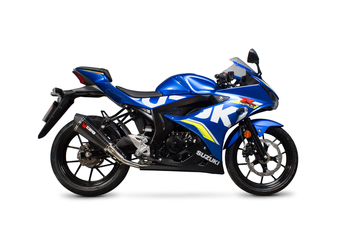 Suzuki GSX-R 125/150 (2017–2020) Scorpion Exhaust Serket Taper Full System - Carbon Fibre
