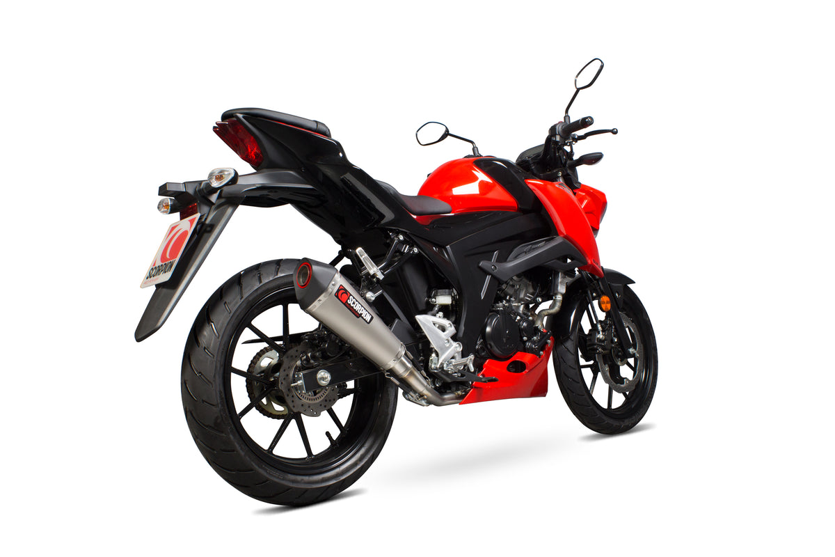 Suzuki GSX-S 125/150 (2017–2021) Scorpion Exhaust Serket Taper Full System - Titanium