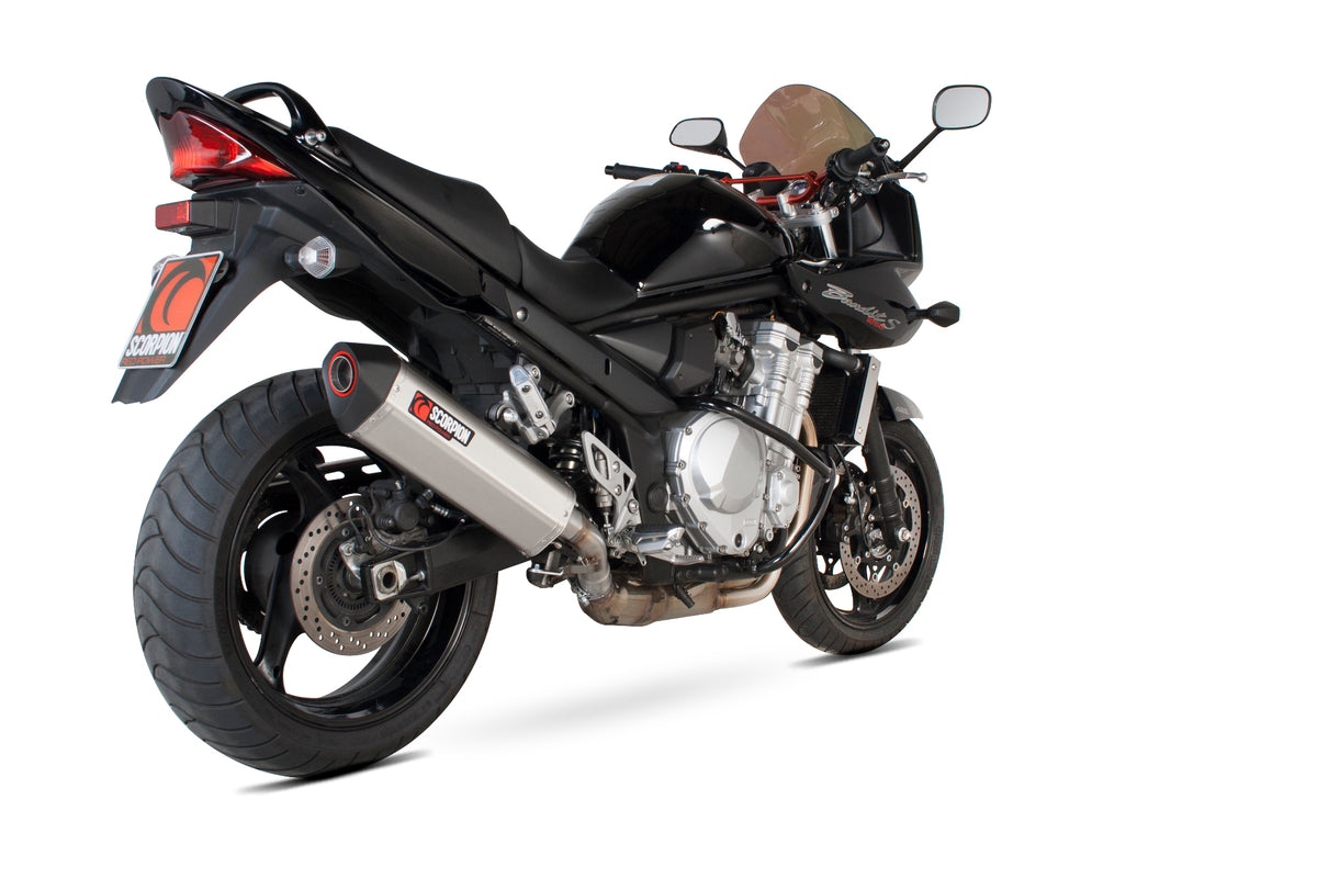 Suzuki GSF 1250 Bandit (2007–2015) Scorpion Exhaust Serket Parallel Slip-on - Brushed Stainless