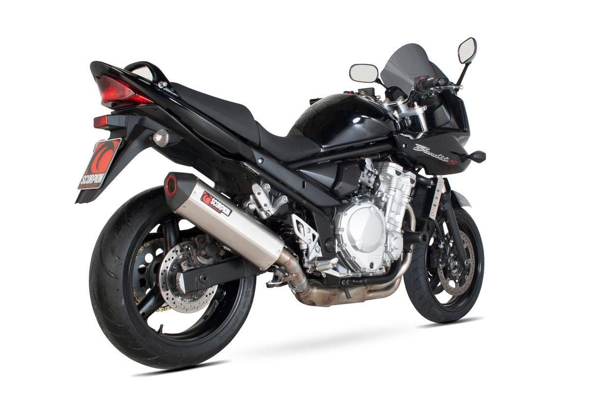 Suzuki GSF 650 Bandit (2007–2011) Scorpion Exhaust Serket Parallel Slip-on - Brushed Stainless