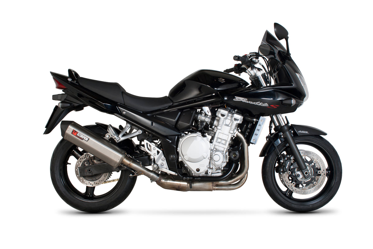 Suzuki GSF 650 Bandit (2007–2011) Scorpion Exhaust Serket Parallel Slip-on - Brushed Stainless