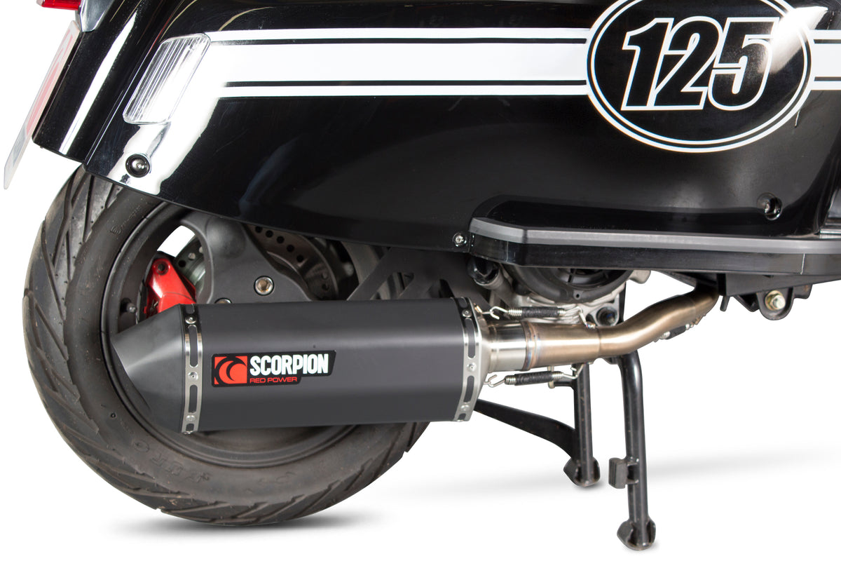 Scomadi TL125 (2015-2017) SCORPION Exhaust Serket Full System - Black Ceramic