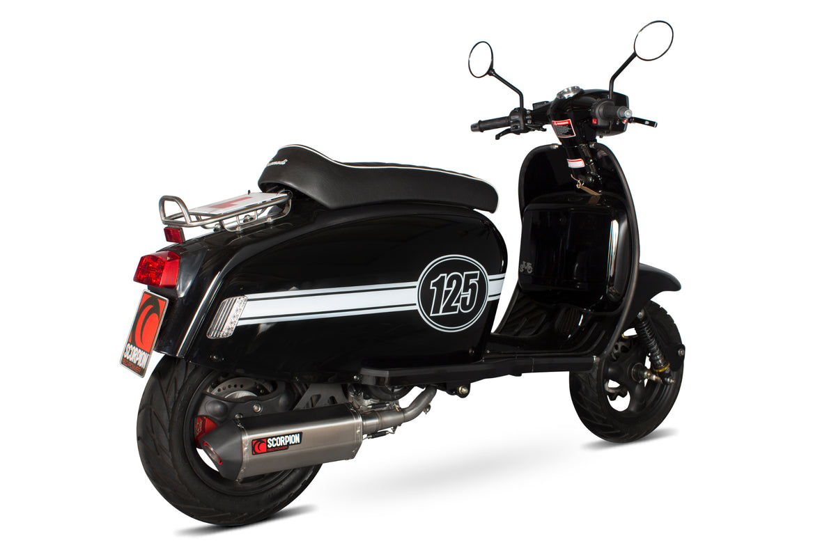 Scomadi TL125 (2015 - 2017) SCORPION Performance Exhaust - Brushed Stainless