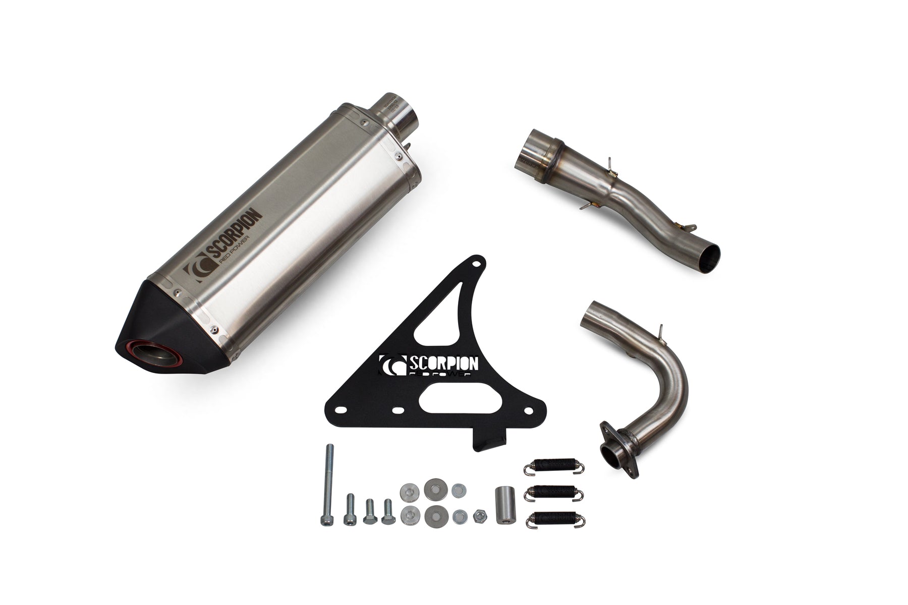 Scomadi TL125 (Euro4) (2017-2018) SCORPION Exhaust Serket Full System - Brushed Stainless Steel