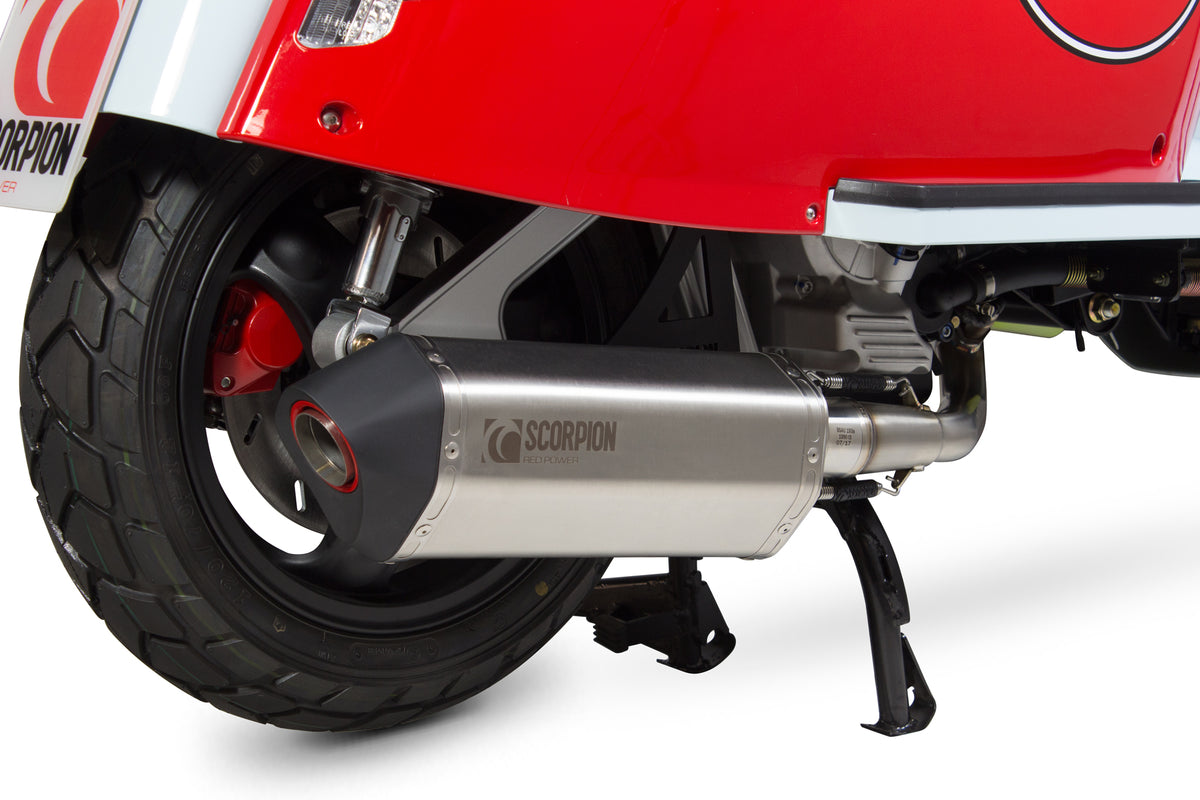 Scomadi TL200 (Euro4) (2018-2019) SCORPION Exhaust Serket Parallel Full System - Brushed Stainless Steel