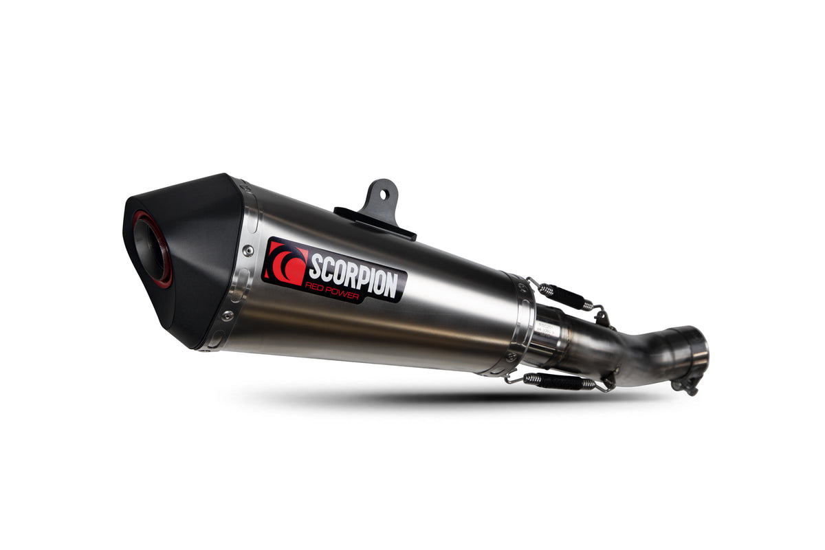 Triumph Speed Triple 1050 S/RS (2018–2020) Scorpion Exhaust Serket Taper Slip-on - Titanium