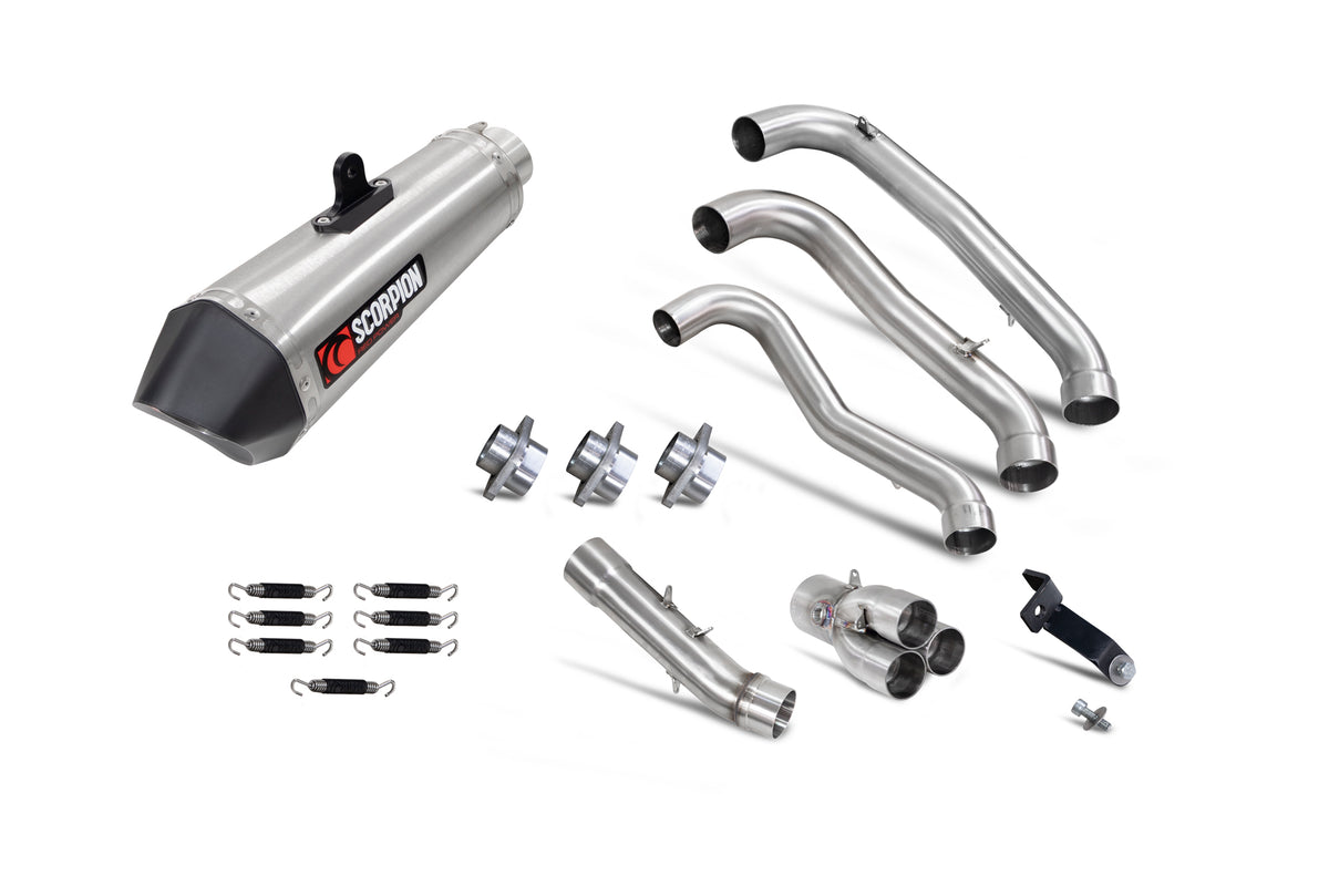 Triumph Trident 660 (2021–2024) Scorpion Exhaust Serket Taper Full System - Stainless Steel